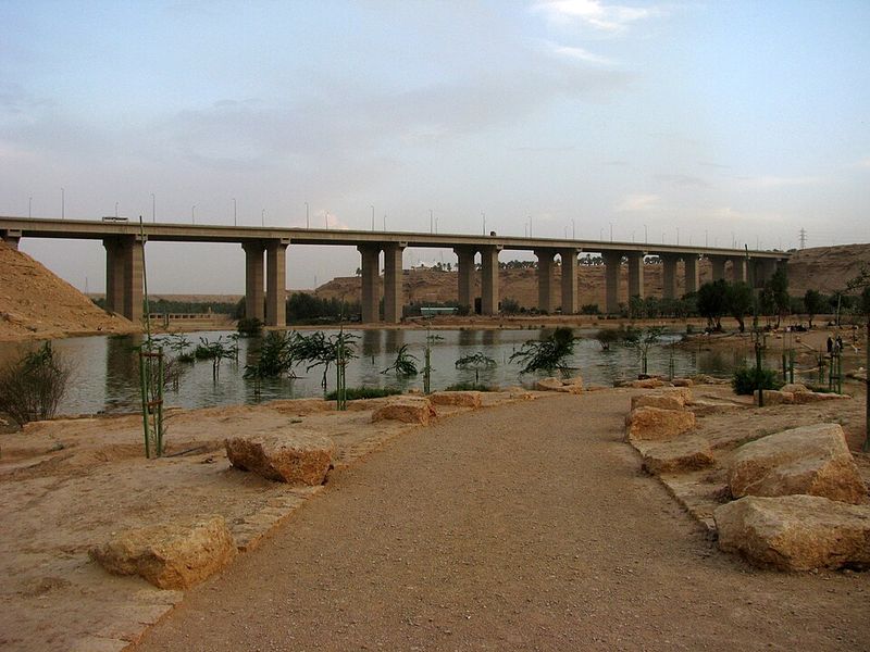 Lake at Wadi Hanifah in Riyadh