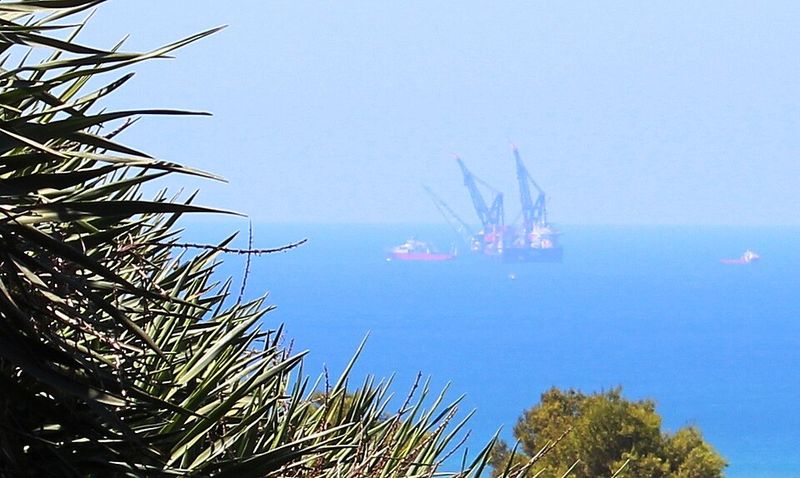 The Leviathan gas platform off the Israeli coast